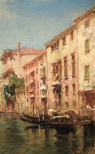 Coppia di Vedute Veneziane - Giudecca e Canal Grande
